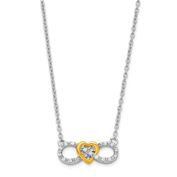 S925 Infinate heart necklace
