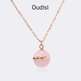 Stainless steel nature stone pendant necklace (复制)