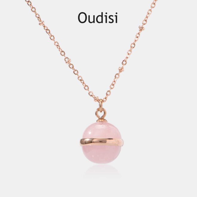 Stainless steel nature stone pendant necklace (复制)