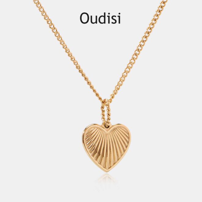 304L Stainless steel heart pendant necklace