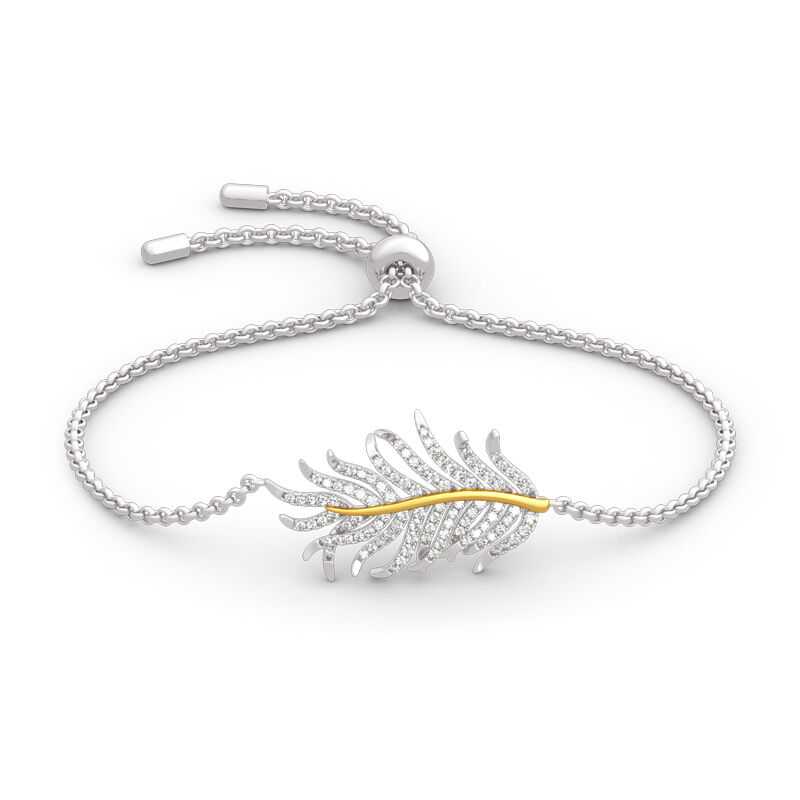 S925 Feather bracelet