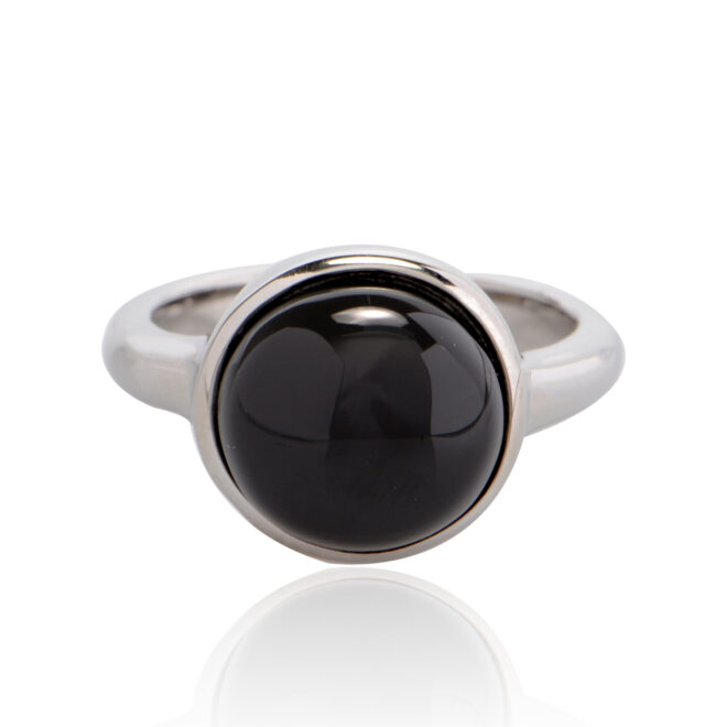 18k rose gold round Cats Eye ring Women’s Birthday Present - Image 8