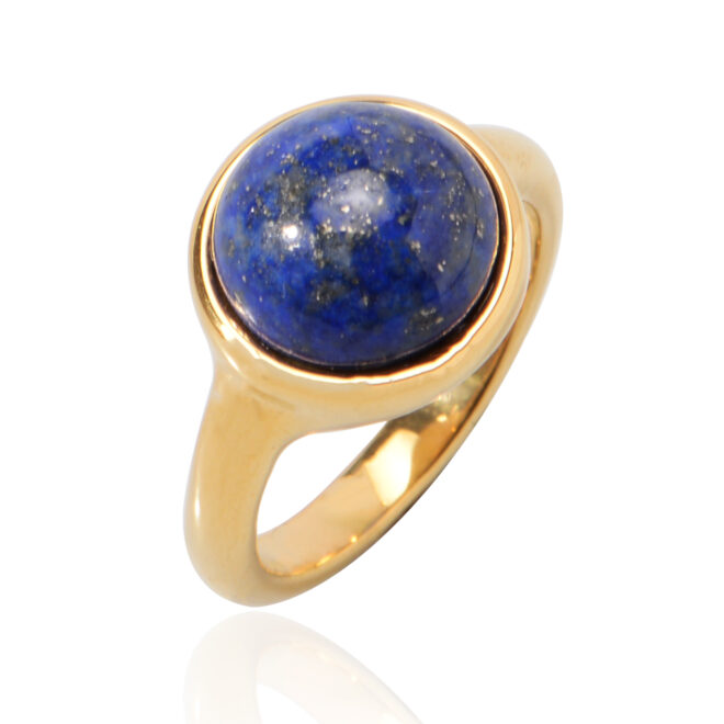 18k rose gold round Cats Eye ring Women’s Birthday Present - Image 4