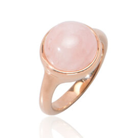 18k rose gold round Cats Eye ring Women’s Birthday Present