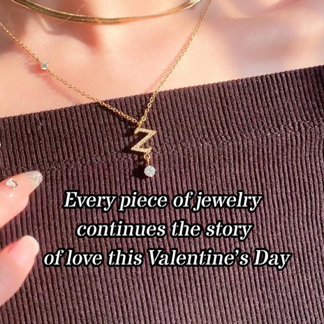 European and American Jewelry Necklace Stainless Steel 26 Letter Pendant Necklace Ready Stock Jewelry Wholesale Women's Necklace - Image 6
