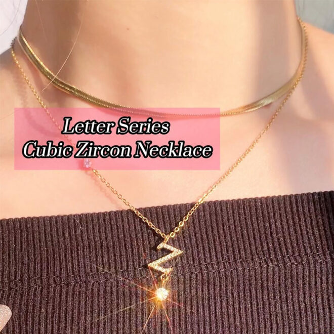 Initial 26 Letters Alphabet Zircon Custom Stainless Steel Pendant Fine Fashion Jewelry Necklaces for Women Wholesale 2025 - Image 6