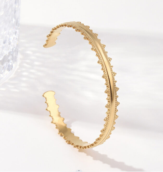 316 Stainless Steel Golden Hollow Fashion Bracelet For Women New Arrival Jewelry Party Vintage Gift Bijoux Accessories - Image 3