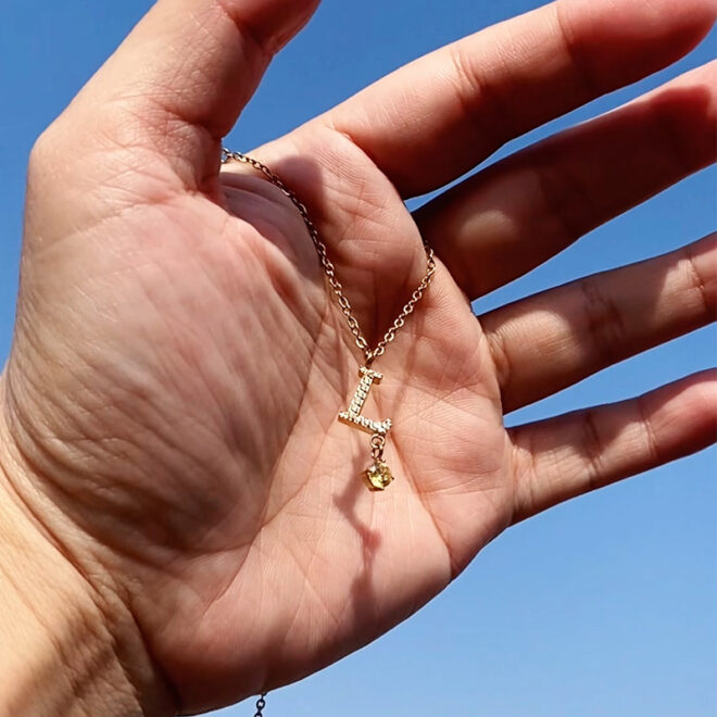 Oudisi New Trendy 18K Gold Plated Stainless Steel Initial Letter Necklace Love Energy Jewelry with Link Chain Pendant - Image 2