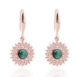 2.89g Sunflower Zircon Earrings – 925 Silver | Light Luxury Fashion Style