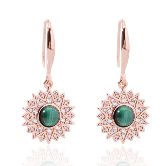 2.89g Sunflower Zircon Earrings – 925 Silver | Light Luxury Fashion Style