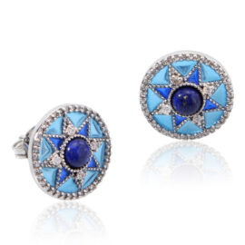 2.46g Classic Elegant Zircon Earrings – 925 Silver, Gold Color Plating, Best Gift for Women