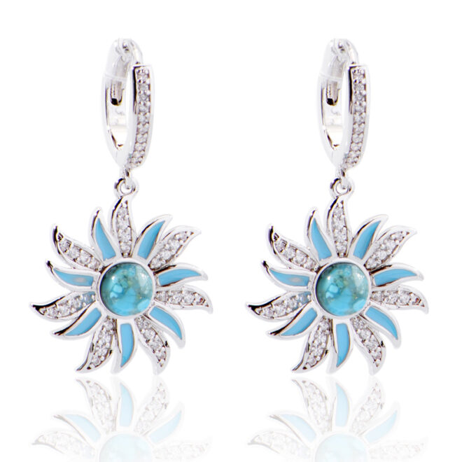 4.24g Vintage-Inspired Star Pendant Earrings – 925 Sterling Silver with Shiny Zircon & Gold Finish - Image 3
