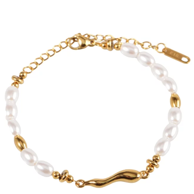 OuDiSi South Sea Champagne Pearl Bracelet - Image 2