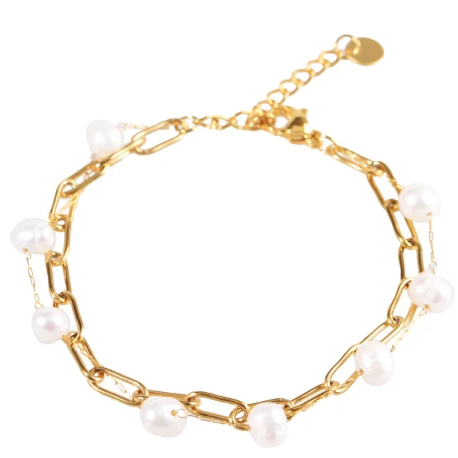 OuDiSi South Sea Champagne Pearl Bracelet - Image 5