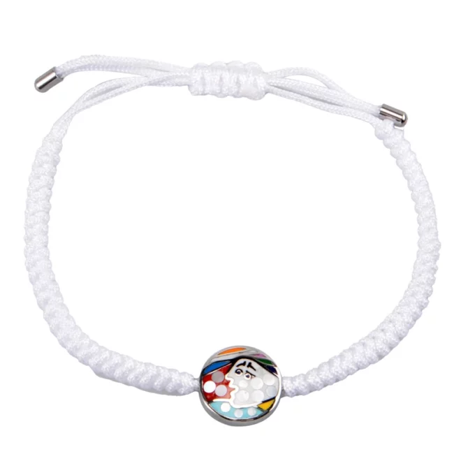 New Handmade Knitted Matching Couple Bracelet Friendship Relationship Gold round Enamel Bracelet - Image 2