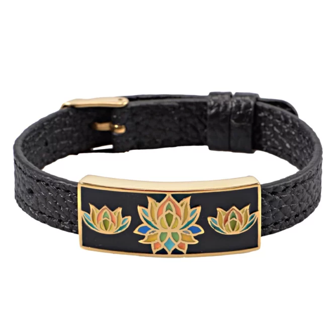 Barcs Australia Multi Enamel Women's Gold Plated Bangle - Image 4