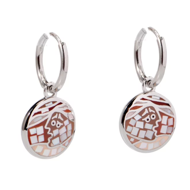 Stainless Steel Statement Earrings – Picasso-Inspired Artistic Design - Image 2