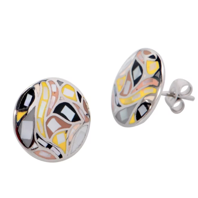 Exquisite Jewelry New Shiny Beautiful Green Handmade Enamel Earrings for Women for Party - Image 4