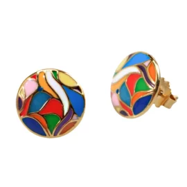 Exquisite Jewelry New Shiny Beautiful Green Handmade Enamel Earrings for Women for Party