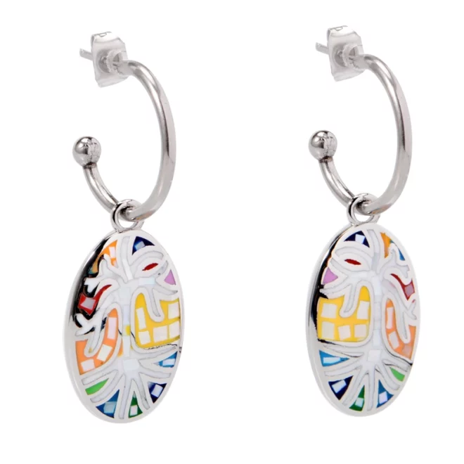 New Halloween Stainless Steel Earrings Life Grass Cage Creative Jewelry - Image 3