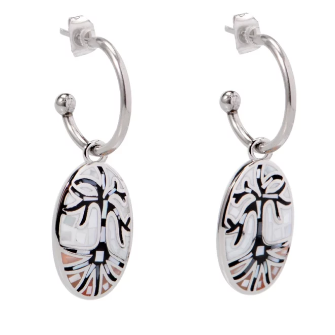 New Halloween Stainless Steel Earrings Life Grass Cage Creative Jewelry - Image 2