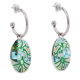 New Halloween Stainless Steel Earrings Life Grass Cage Creative Jewelry