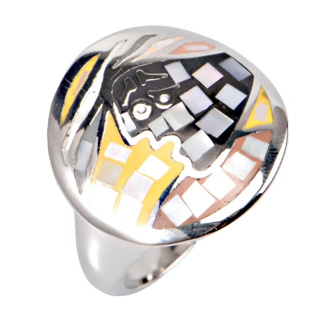 Wholesale Stainless Steel Ring Enamel Rings Colorful 925 Sterling Silver Rose Gold Plated Enamel Jewelry - Image 2