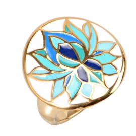 Shine Bright with Every Color – Artistic Stainless Steel Ring for Women