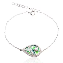 2.94g Ecology Pool lotus Blessing Bracelet The Best Gift