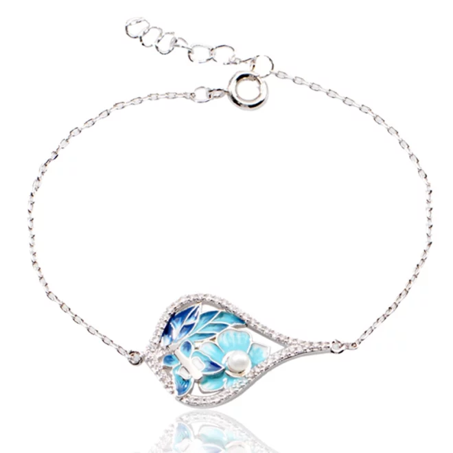 2.76g Simple Colorful Zircon Necklace Bracelet Set Women Bridal Wedding - Image 3