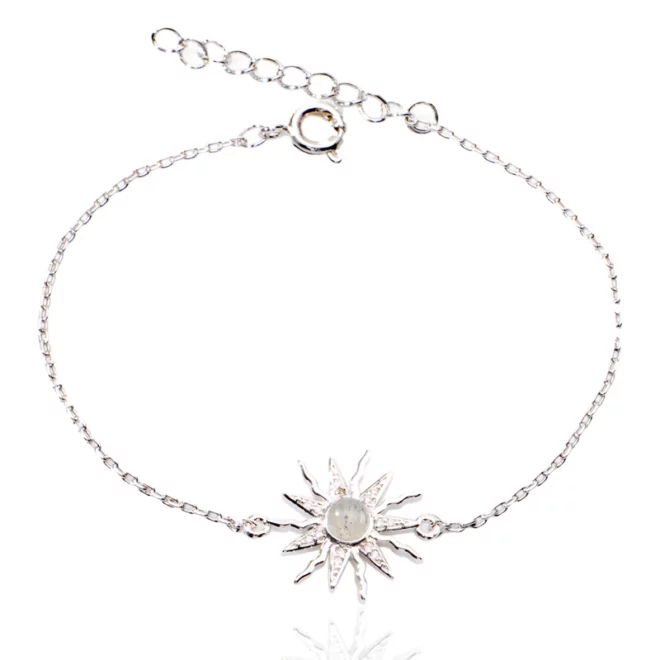 1.59g Personalized Hot Sale Women 925 Sterling Silver Synthetic Opal Bracelets - Image 3