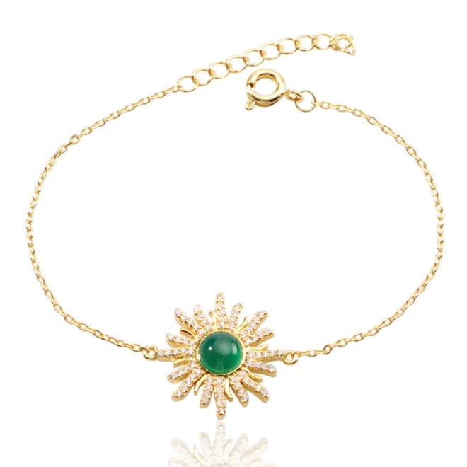 2.39g Trendy Gold Plating Sun Star Shape Adjustable Bracelets - Image 2