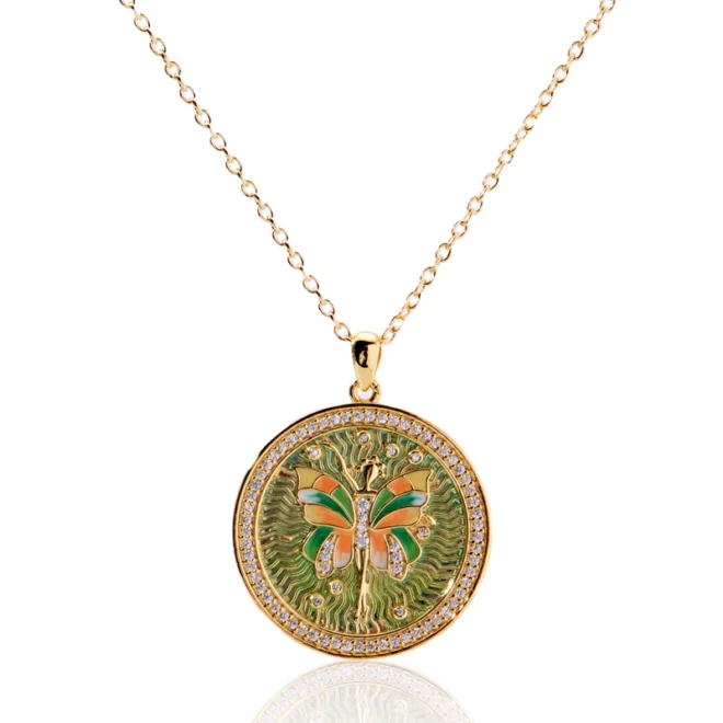 3.86g Diamond Round Perfume Diffuser Pendant Necklace – Openable Aromatherapy Jewelry - Image 3