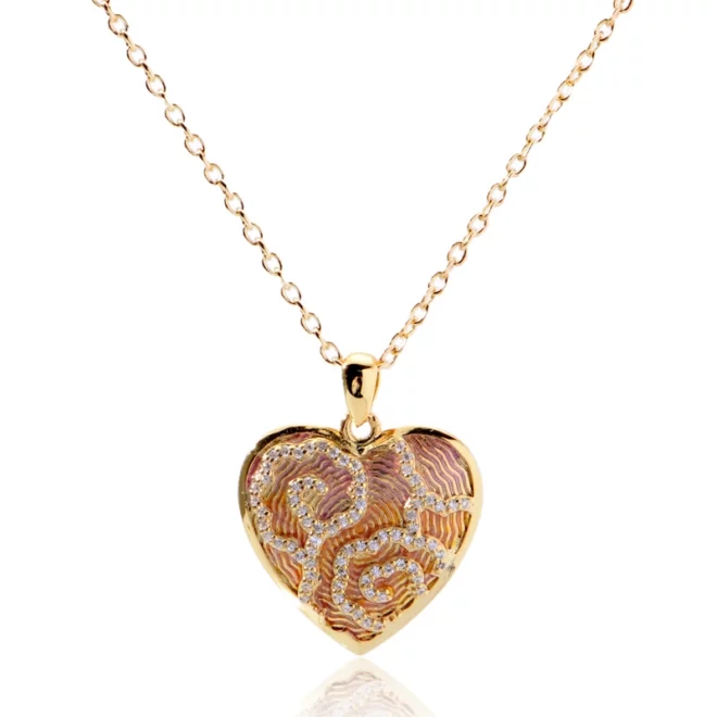 2.5g OuDiSi Letter LOVE Leart Shaped for Womens Cheap Necklace Earrings Set for Ladies - Image 2