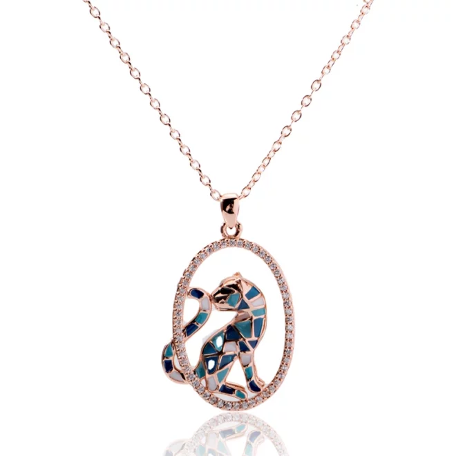 3.14g Micro Pave Zirconia Zodiac Sign Necklace Astrology Jewelry - Image 2