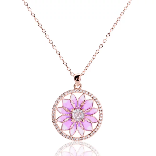 2.1g 925 sterling silver Green Leaf Zircon pendant necklace - Image 3