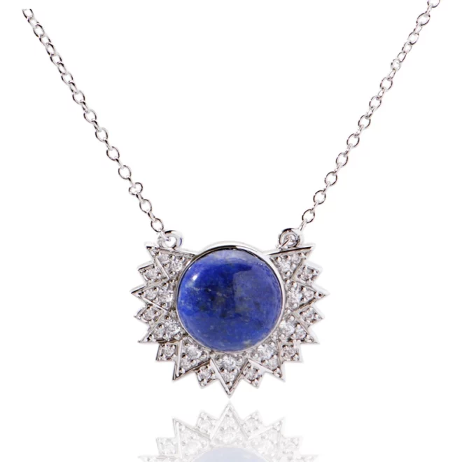 3.77g OuDiSi Jewelry Sunflower Shape Pendant Necklace Christmas Gift - Image 3