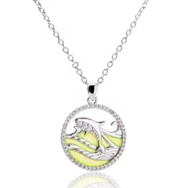 2.05g Minimalist Temperament Dolphin Crafted 925 Sterling Silver Necklaces for Women