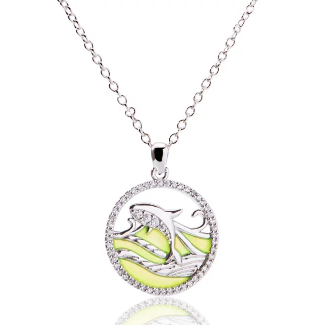 2.05g Minimalist Temperament Dolphin Crafted 925 Sterling Silver Necklaces for Women