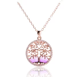 1.9g 925 Sterling Silver Fine Jewelry Unisex Tree of Cabala Kabala VVS Moissanite Diamond Necklace Judaism Inspired