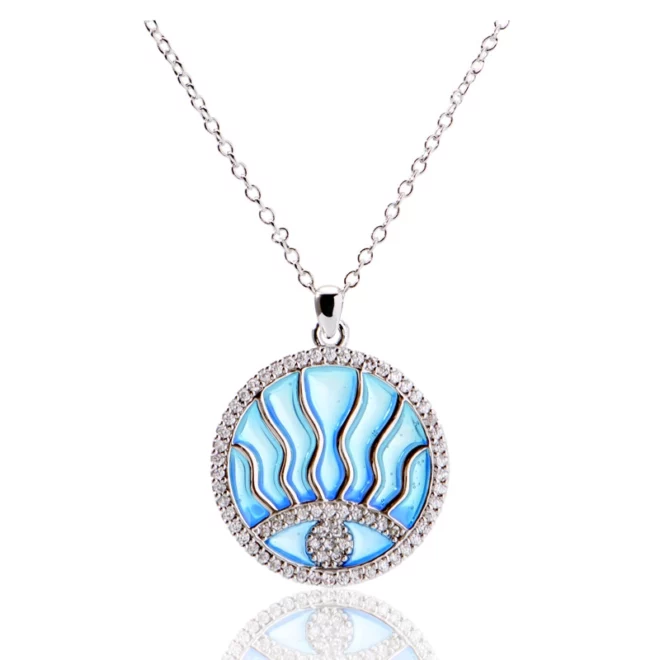 2.55g S925 Sterling Silver Vintage Jellyfish Pendant Ocean Necklace - Image 3