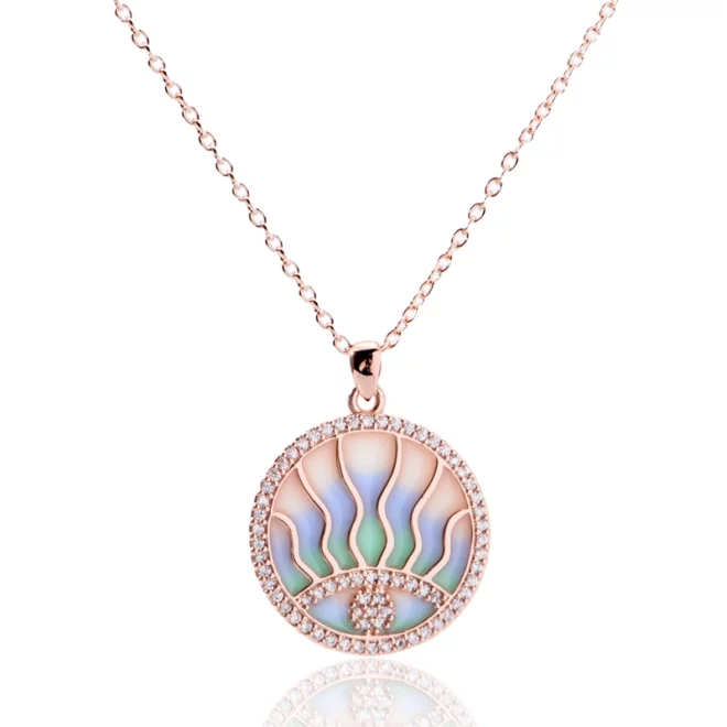 2.55g S925 Sterling Silver Vintage Jellyfish Pendant Ocean Necklace