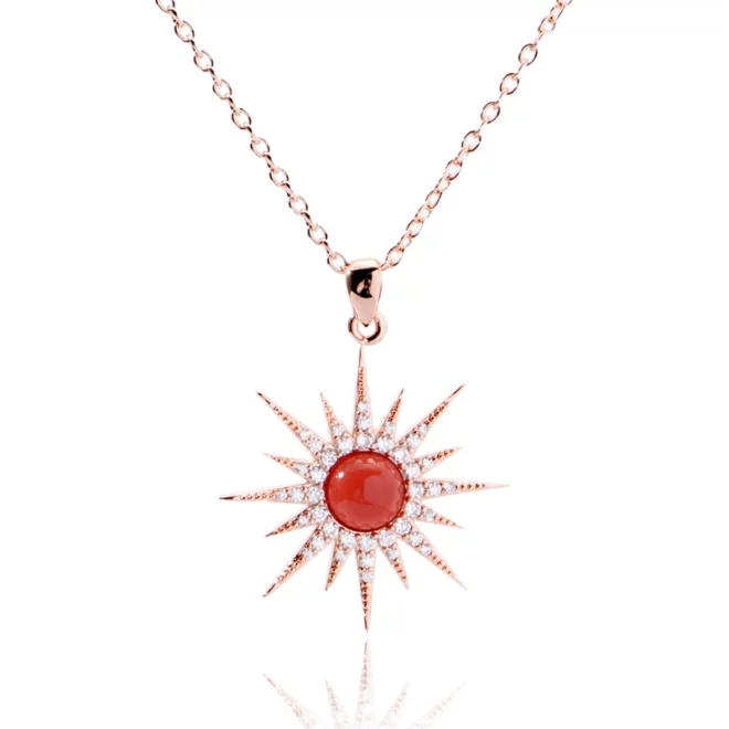 2.06g Sterling Silver Freshwater Cultured Pearl & Lab-Created White Sapphire Celestial Pendant Necklace - Image 2