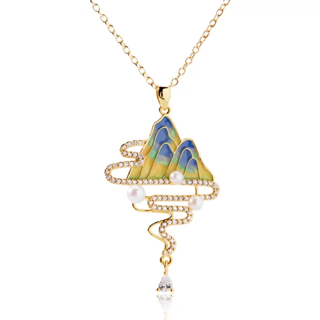 2.97g Pansy Drip Oil Mountain and Water Rhinestone Brooches Women Brooch Pins Accessories Jewelry for Women Girls - Image 2