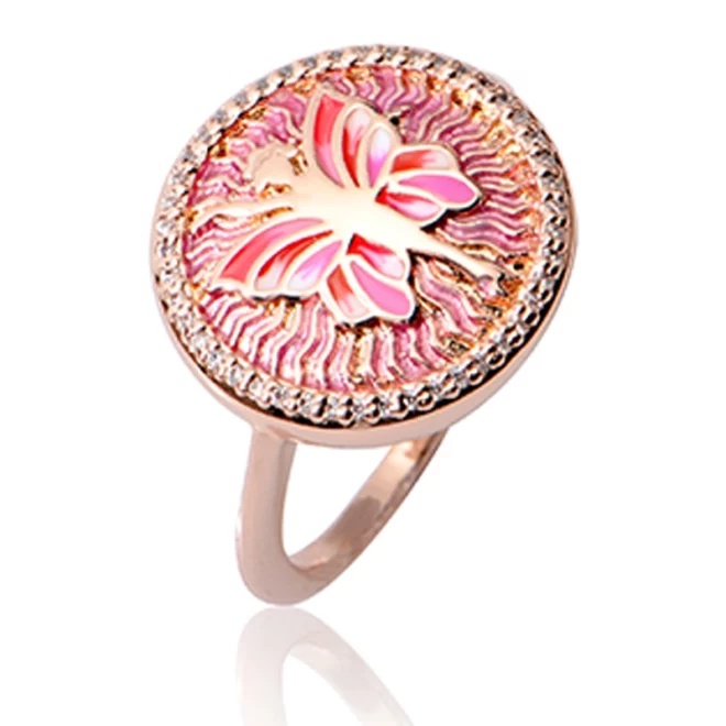3.78g Little Girls Women's Butterfly Ring Engagement Rings - Image 2