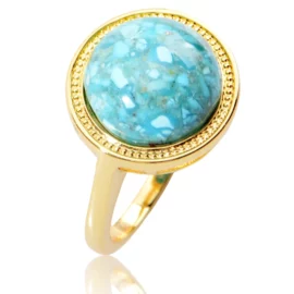 4.12g Amazonite Ring Green Stone Ring 925 Sterling Silver