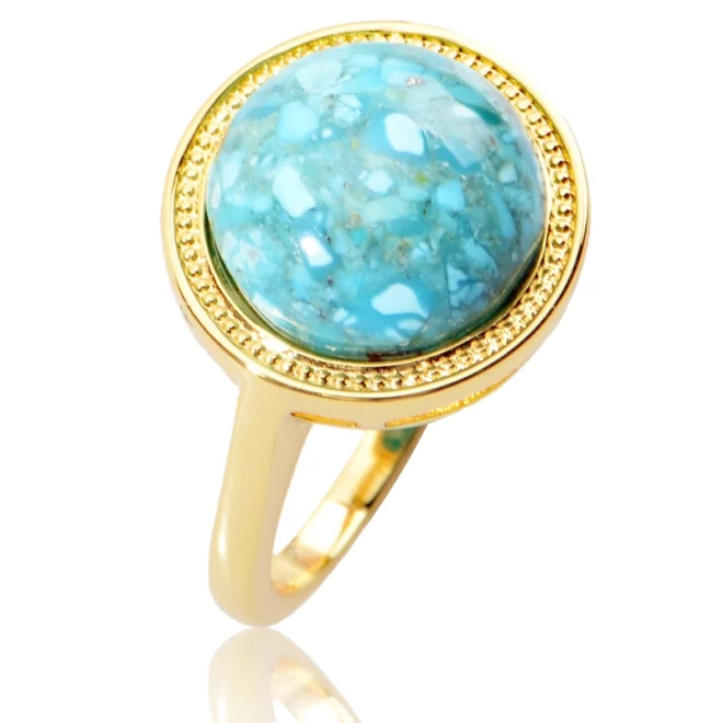 4.12g Amazonite Ring Green Stone Ring 925 Sterling Silver