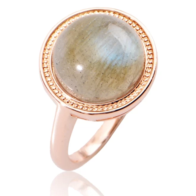4.12g Amazonite Ring Green Stone Ring 925 Sterling Silver - Image 3