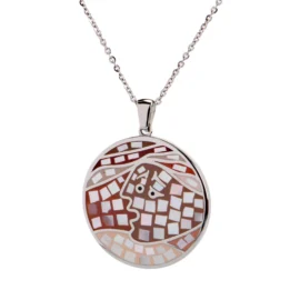 Trendy Abstract Skull Face Necklace – Durable Stainless Steel Statement Jewelry