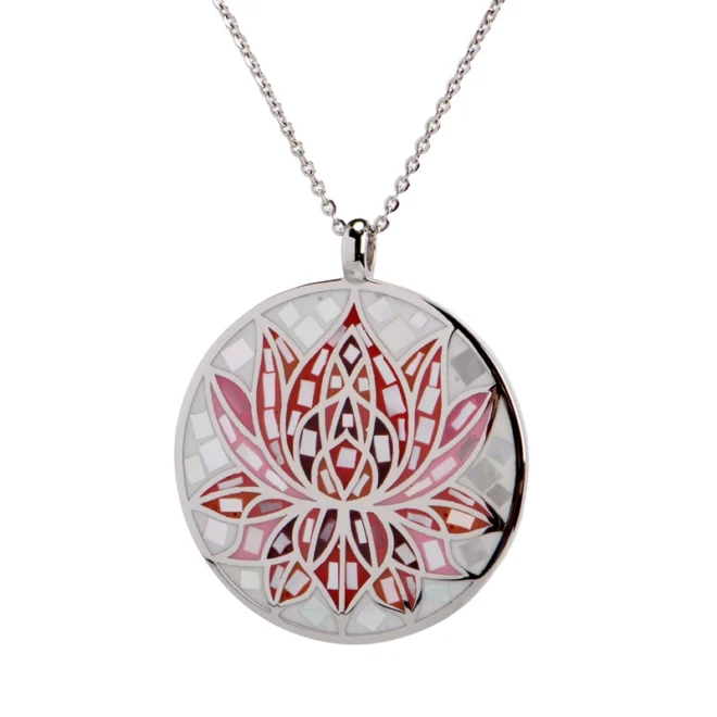 Spiritual Lotus Flower Necklace – Durable Stainless Steel Pendant | Perfect Boho & Yoga Gift Idea - Image 3